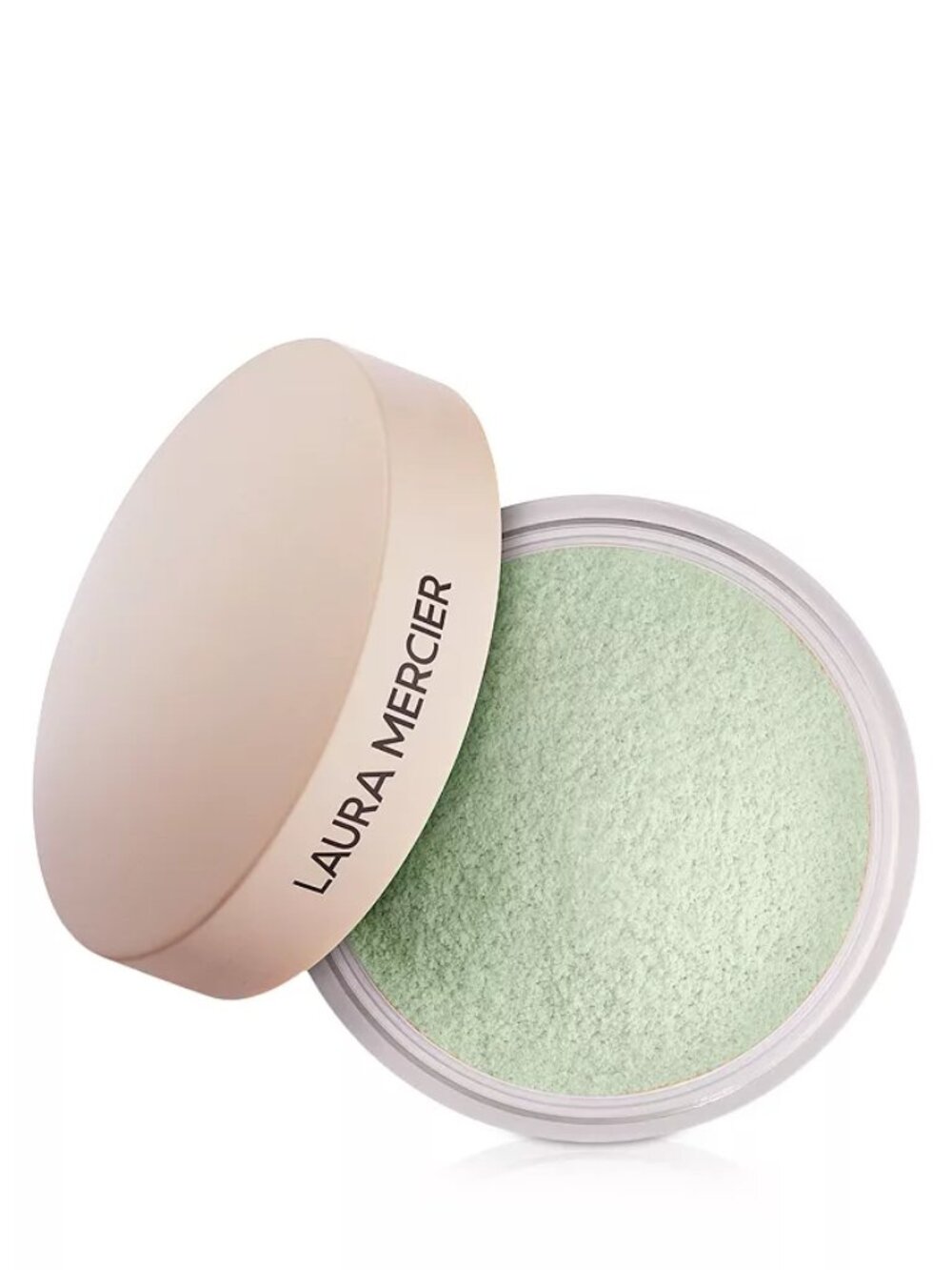 NIB Laura Mercier Ultra-Blur Talc-Free Setting Powder in Mint + Velour Puff $60